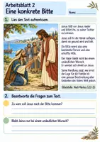 Vorschau - Arbeitsblätter - Jesus hilft der Tochter des Jairus | Religion Klasse 4 Arbeitsblätter | Evangelische Religionslehre | 10 Arbeitsblätter als PDF - Seite 2