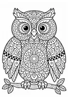 Vorschau - Mal- und Bastelvorlagen - Tiermandalas - Mandala für den Kunstunterricht - Seite 1