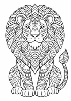 Vorschau - Mal- und Bastelvorlagen - Tiermandalas - Mandala für den Kunstunterricht - Seite 2