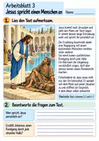 Vorschau - Arbeitsblätter - Jesus hilft einem Mann am Teich | Religion Klasse 4 Arbeitsblätter | Evangelische Religionslehre | 10 Arbeitsblätter als PDF - Seite 3