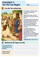 Vorschau - Arbeitsblätter - Jesus erzählt vom großen Fest | Religion Klasse 4 Arbeitsblätter | Evangelische Religionslehre | 10 Arbeitsblätter als PDF - Seite 3