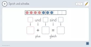 Vorschau - Unterrichtsreihen - Tafelbilder Plus bis 10 – Einführung Addition - Klasse 1 - Seite 3