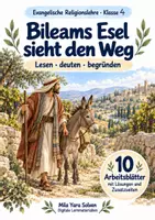 Vorschau - Arbeitsblätter - Bileams Esel sieht den Weg | Religion Klasse 4 Arbeitsblätter | Evangelische Religionslehre | 10 Arbeitsblätter als PDF - Deckblatt
