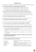 Vista previa - Hojas de trabajo - Comprensió lectora: La tardor per a Cicle Superior - página 1
