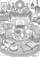 Vorschau - Mal- und Bastelvorlagen - Ruhige Stunden für dich - "Cosy Autumn" - Seite 1