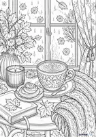 Vorschau - Mal- und Bastelvorlagen - Ruhige Stunden für dich - "Cosy Autumn" - Seite 3
