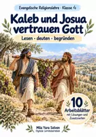 Vorschau - Arbeitsblätter - Kaleb und Josua vertrauen Gott | Religion Klasse 4 Arbeitsblätter | Evangelische Religionslehre | 10 Arbeitsblätter als PDF - Deckblatt