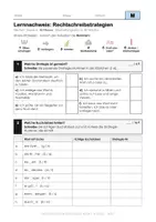 Vorschau - Klassenarbeiten - Lernnachweis/Klassenarbeit Rechtschreibstrategien Klasse 6 | differenziert auf G-, M- und E-Niveau | mit Lösungen | editierbar (Word) - Deckblatt