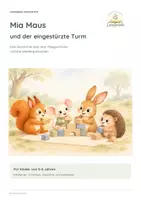 Vorschau - Fördermaterial/Inklusion - Kamishibai: Mia Maus und der eingestürzte Turm | Wut, Streit & Versöhnung im Kindergarten - Seite 1