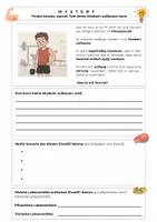 Vorschau - Arbeitsblätter - Mystery: Warum kann Tom keine Muskeln aufbauen? | Funktion von Eiweiß | Gruppenarbeit mit Infokärtchen + Lösung | Biologie Klasse 7 - Seite 1