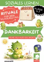 Vorschau - Fördermaterial/Inklusion - Dankbarkeitsglas Ritual Klasse 5 6 7 | Glas der guten Momente mit 12 Wochenfragen & Präsentation | Wochenabschluss für ein gutes Klassenklima - Deckblatt