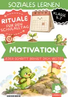 Vorschau - Fördermaterial/Inklusion - Ziele setzen Ritual Klasse 5 6 7 | Mein Wochen-Schritt mit Klassen-Weg & 12 Impulsen | Motivation fördern im Schulalltag - Deckblatt