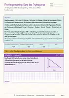 Vorschau - Arbeitsblätter - Satz des Pythagoras – Prüfungstraining Mathematik (Klasse 9) - Seite 3