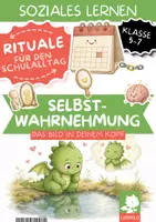 Vorschau - Fördermaterial/Inklusion - Selbstreflexion Ritual Klasse 5 6 7 | Die Minute für mich mit Ich-Buch & 12 Satzanfängen | Stille Schreibzeit zum Wochenende - Deckblatt