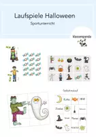 Vorschau - Spiele - Halloween Laufspiele für den Sportunterricht - Deckblatt
