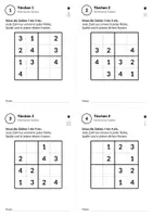 Vorschau - Arbeitsblätter - Sudoku-Adventskalender – 4×4 und 6×6 - Seite 3
