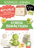 Vorschau - Fördermaterial/Inklusion - Entspannungsübungen Klasse 5 6 7 | Ruhe-Runde als Ritual mit 12 Übungen & Präsentation | Stressabbau vor Klassenarbeiten - Deckblatt