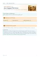 Vorschau - Unterrichtsreihen - RELIGIO 5 – Jesus und Bartimäus | Heilung, Vertrauen, Zuhören & Hoffnung - Seite 1