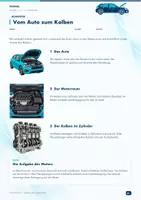 Vorschau - Arbeitsblätter - Ottomotor & Verbrennungsmotor – die vier Takte verstehen: Aufbau, Funktion und Kraftübertragung | Arbeitsblätter mit 3D-Bildern, Bildglossar, Lösungen & Reflexion | Technik Klasse 7–10 - Seite 1