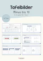 Vorschau - Präsentationen/Tafelbilder - Tafelbilder Minus bis 10 – Subtraktion einführen, Klasse 1 - Deckblatt