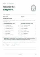 Vorschau - Arbeitsblätter - Satzglieder entdecken – Trainingsheft mit Lösungen - Seite 1