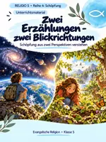 Vorschau - Unterrichtsreihen - RELIGIO 5 – Zwei Schöpfungserzählungen im Vergleich | Genesis 1 & 2 verstehen - Deckblatt
