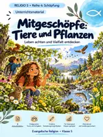 Vorschau - Unterrichtsreihen - RELIGIO 5 – Tiere und Pflanzen als Mitgeschöpfe | Natur, Lebensräume & Verantwortung - Deckblatt