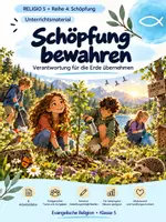 Vorschau - Unterrichtsreihen - RELIGIO 5 – Schöpfung bewahren | Umweltschutz, Nachhaltigkeit & Verantwortung - Deckblatt