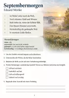 Vorschau - Arbeitsblätter - Gedicht Mörike Septembermorgen Klasse 7 8 - Seite 2
