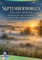 Vorschau - Arbeitsblätter - Gedicht Mörike Septembermorgen Klasse 7 8 - Deckblatt