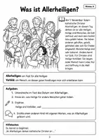 Vorschau - Arbeitsblätter - Allerheiligen Religion Klasse 2 3 4 - Seite 3