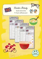 Vorschau - Spiele - Tandem Activity: breakfast/food and drinks (vierfach differenziert) - Deckblatt