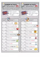 Vorschau - Spiele - Tandem Activity: breakfast/food and drinks (vierfach differenziert) - Seite 3