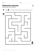 Vorschau - Arbeitsblätter - Weihnachts-Labyrinthe – 12 Irrgärten - Seite 2