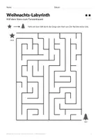 Vorschau - Arbeitsblätter - Weihnachts-Labyrinthe – 12 Irrgärten - Seite 3