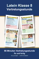 Vorschau - Arbeitsblätter - Latein Klasse 8 Vertretungsstunde - Ablativ-Funktionen Übersicht - Deckblatt