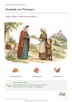 Vorschau - Unterrichtsreihen - Elisabeth von Thüringen – Helfen, teilen, Hoffnung schenken | Religion Klasse 3/4 - Seite 1