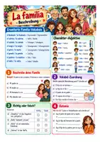 Vorschau - Arbeitsblätter - Spanisch Klasse 7 Vertretungsstunde - Familia, Colores, Mi casa, Lesestück - Seite 1