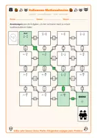 Vorschau - Arbeitsblätter - Halloween Brüche multiplizieren in 3 Niveaustufen (Klasse 5–7) - Seite 2