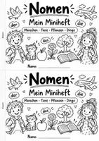 Vorschau - Arbeitsblätter - Miniheft Nomen - Deutsch Klasse 2 | 15 Lernseiten zu Namenwörtern | Wortarten - Seite 2
