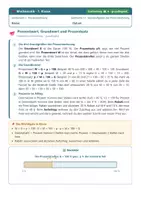 Vorschau - Arbeitsblätter - Prozentrechnung Sachtexte Mathematik 7 Realschule - Seite 1
