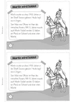 Vorschau - Stationenlernen - Sankt Martin Miniheft | Die Geschichte von Sankt Martin | Lesen und Malen | 2. & 3. Klasse - Seite 3