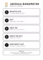 Vorschau - Poster - Gefühlsbarometer zum Ausdrucken Klasse 5 6 7 | Plakat, 25 Gefühlswörter & Barometer-Woche | Kostenloses Stimmungsbarometer für den Stundenbeginn - Seite 3