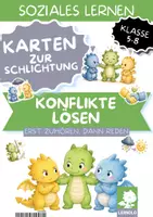 Vorschau - Poster - Streitschlichtung Schule Klasse 5 6 7 8 | Plakat mit fünf Schritten, Schlichter-Karten & Abmachungs-Zettel | Kostenloses Material für Klassenrat und Streitschlichter - Deckblatt