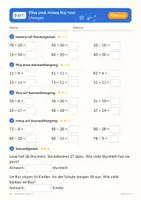 Vorschau - Arbeitsblätter - Plus und Minus bis 100 – Übungen Klasse 2 - Seite 2