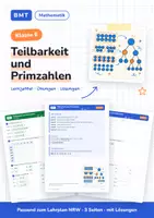 Vorschau - Arbeitsblätter - Teilbarkeit und Primzahlen Klasse 6 - Deckblatt