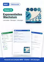 Vorschau - Arbeitsblätter - Exponentielles Wachstum Klasse 10 - Deckblatt