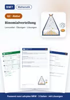 Vorschau - Arbeitsblätter - Binomialverteilung Q2 mit Lösungen - Deckblatt