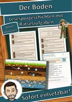 Vorschau - Arbeitsblätter - Der Boden – Lesespurgeschichte mit Rätselaufgaben (Klasse 5) - Deckblatt