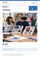 Vorschau - Arbeitsblätter - MORE! 1 Unit 8 (LP 2023) • ENGLIVA SPEAK: Clothes – Partnerarbeit (Information Gap) - Deckblatt